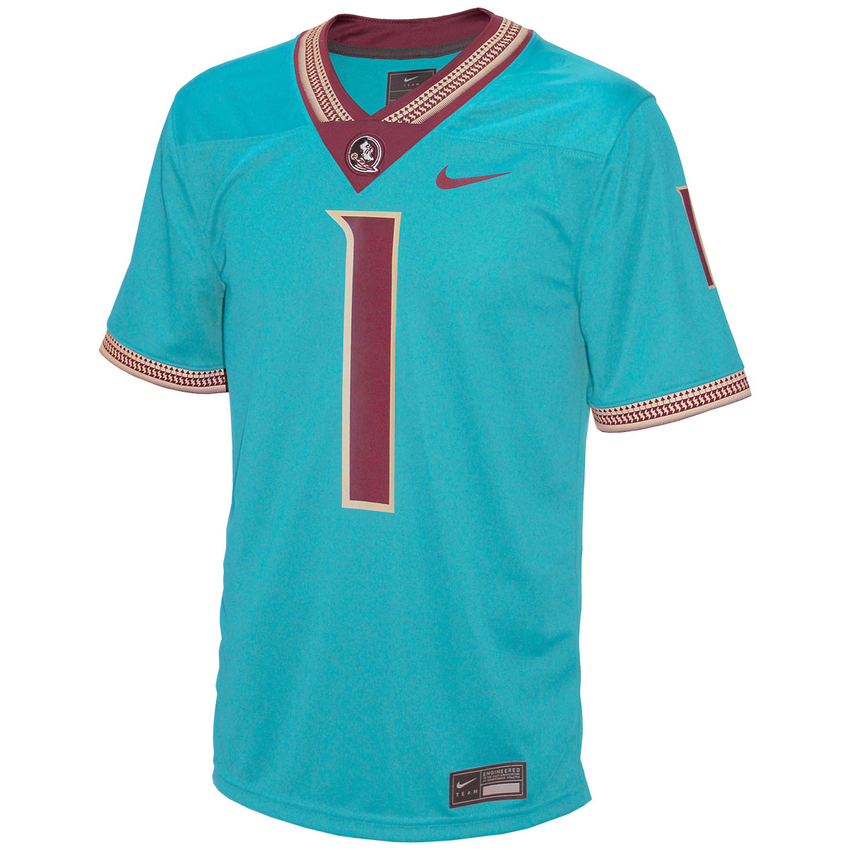 Nike Men's Florida State 2024 Replica Football Jersey - Turquoise