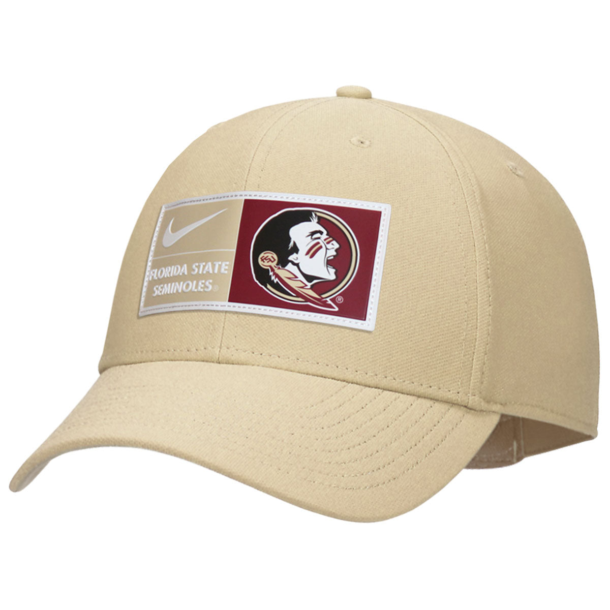 Nike Men s Florida State Seminoles Seminole Logo Patch Adjustable Dri Garnet Gold