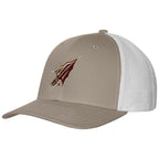 Uscape Men's Arrowhead Logo Adjustable Richardson 112 Trucker Cap - Khaki/White