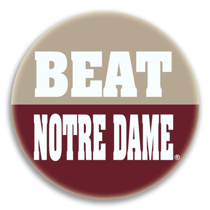 3" BEAT NOTRE DAME BUTTON