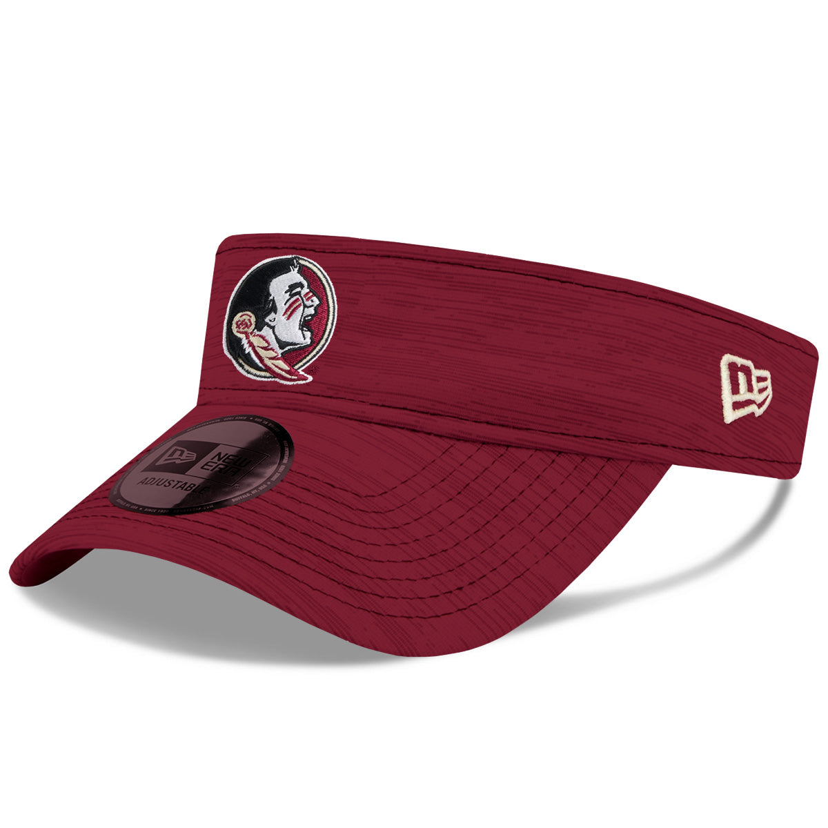 New Era Men's Seminole Logo Adjustable Visor - Garnet