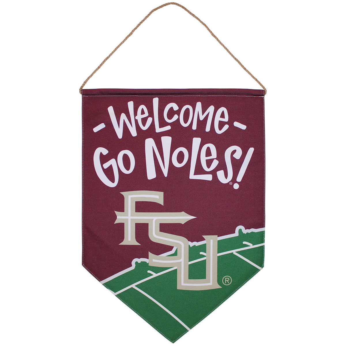 Magnolia Lane Welcome Go Noles/Stacked FSU Canvas Hanger