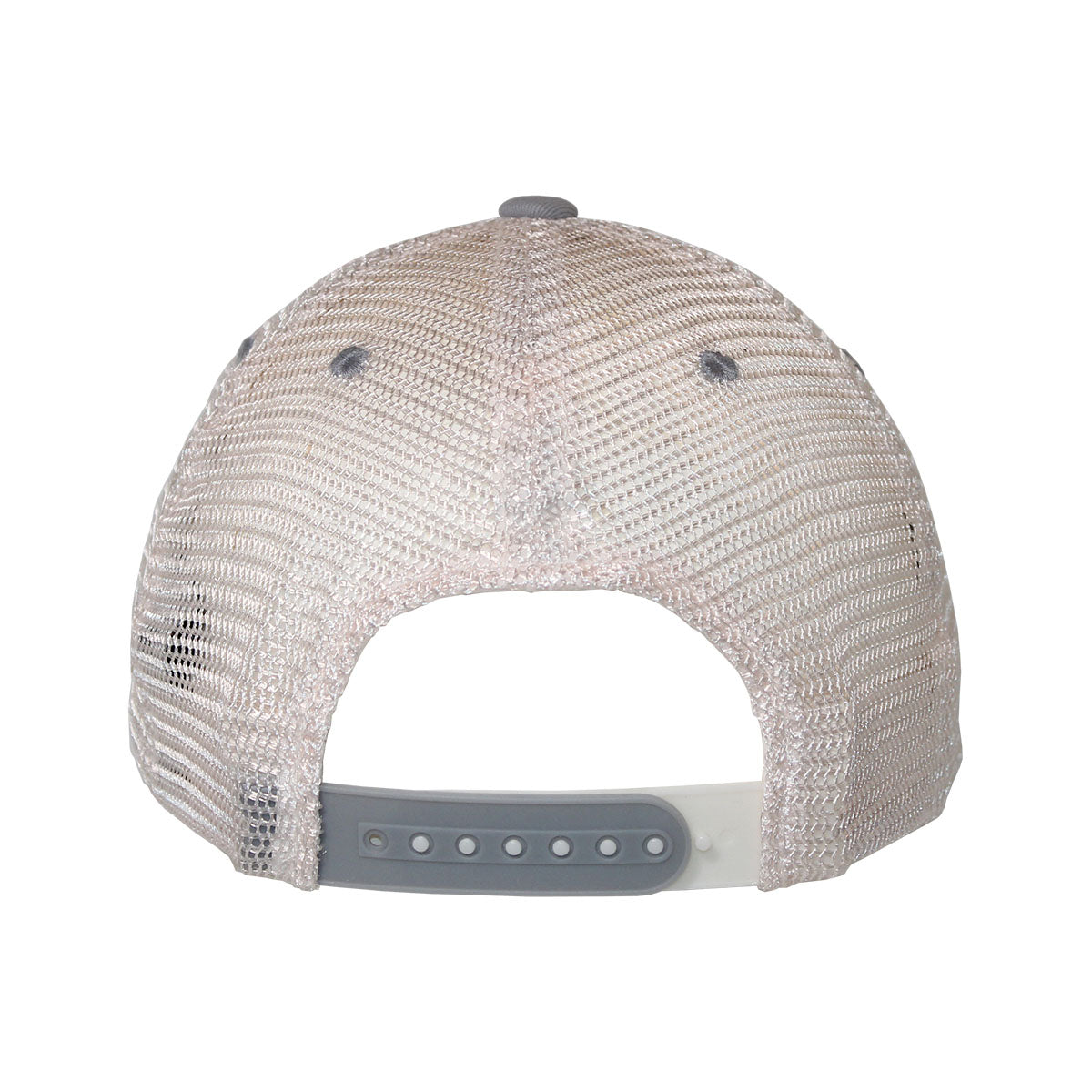 Zephyr Vault Florida State Spear Design Adjustable Soft Mesh Trucker Cap - Grey/White