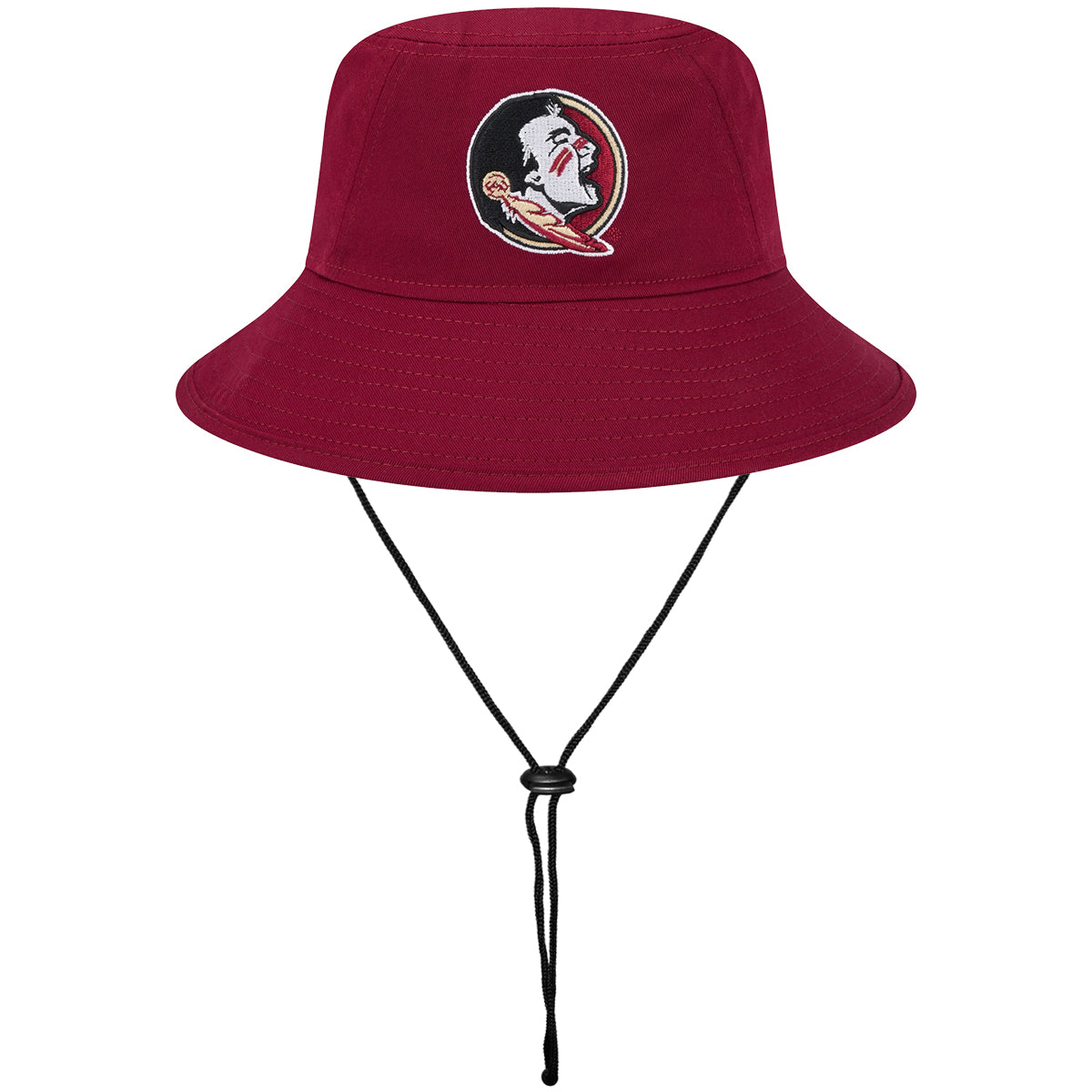 New Era Seminole Logo Bucket Cap - Garnet