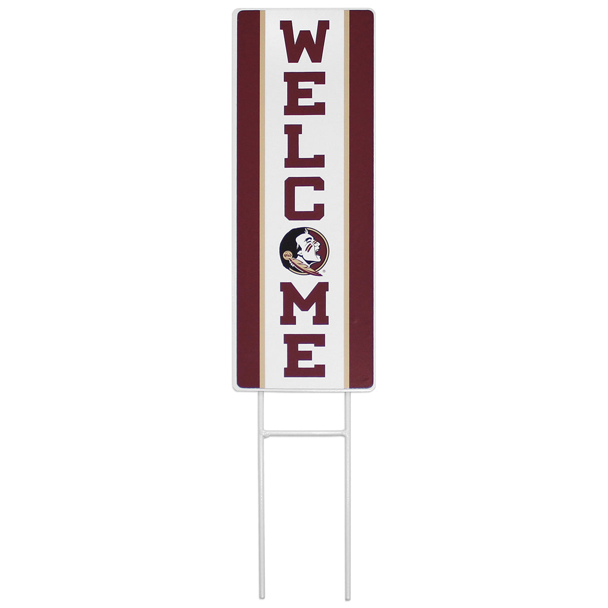 Sewing Concepts Seminole Logo Welcome Design Rectangle Garden Stake