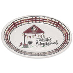 Magnolia Lane Seminole Logo Tailgates & Touchdown Design Melamine Oval Platter