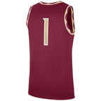 Nike Youth 2024 Seminoles #1 Basketball Jersey - Garnet