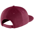 Nike 2023 Seminole Logo Under Visor Flat Bill Snapback Cap - Garnet