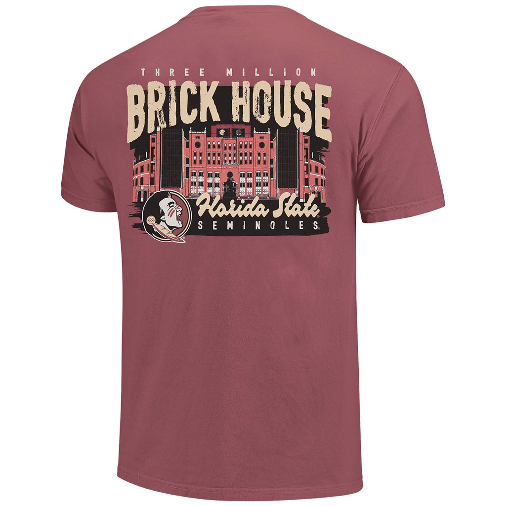 Image One Comfort Colors Florida State Brick House Design Short Sleeve T-shirt - Brick