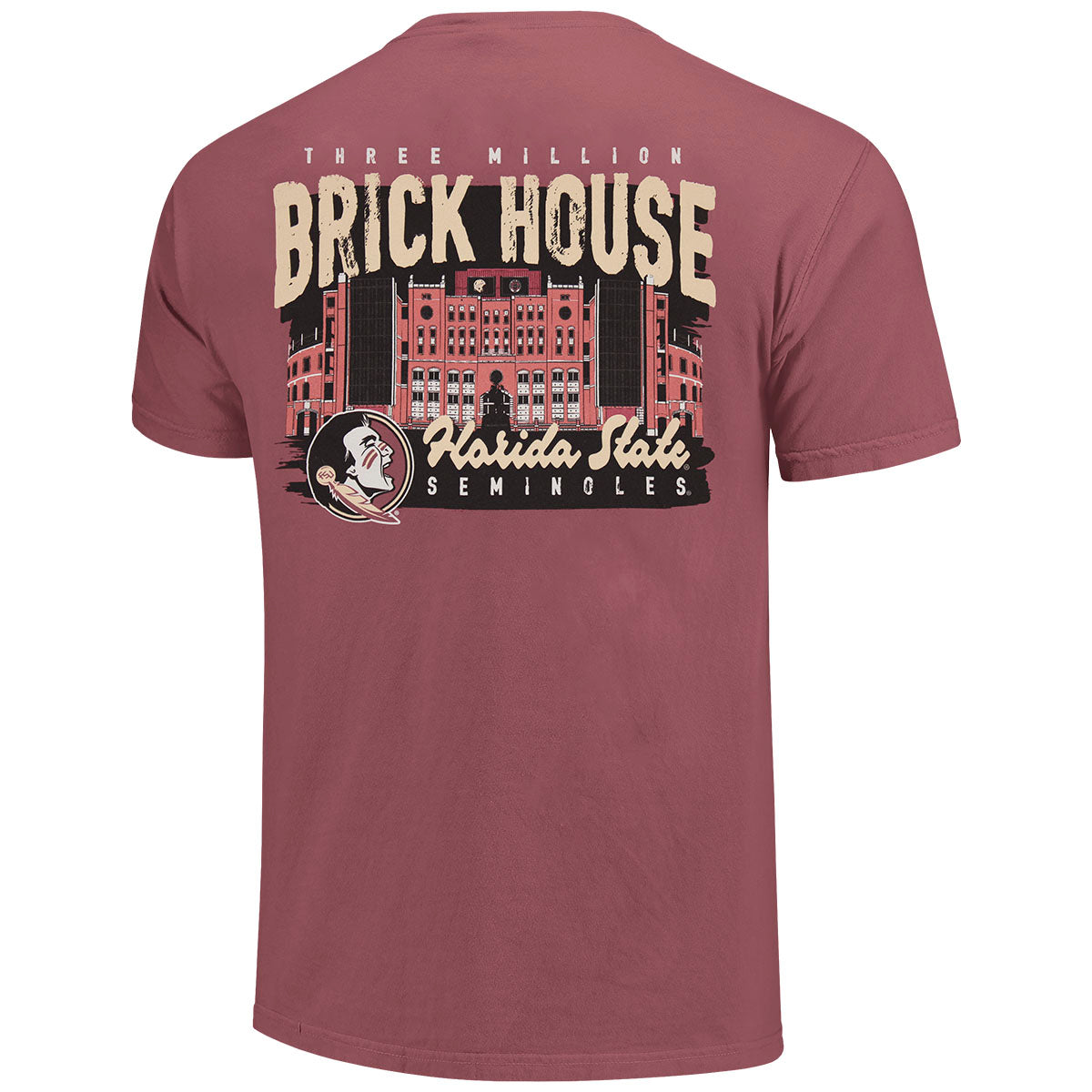 Image One Comfort Colors Florida State Brick House Design Short Sleeve T-shirt - Brick