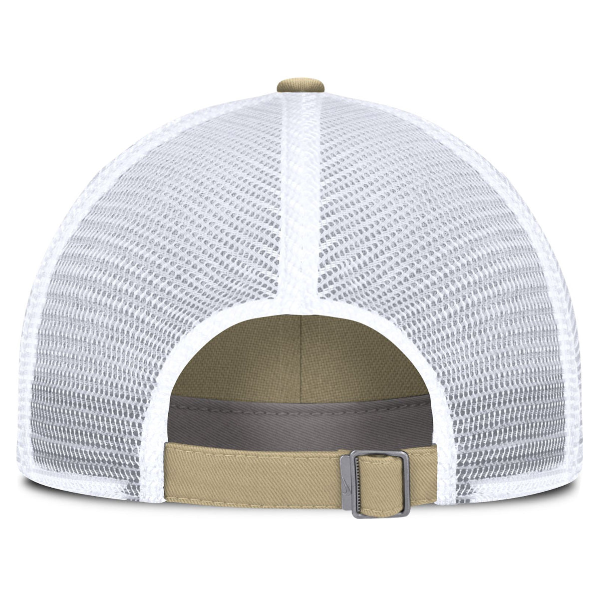 Nike Men's Seminole Logo/Florida State Seminoles Rubberized Patch Adjustable Unstructured Trucker Hat - Vegas Gold
