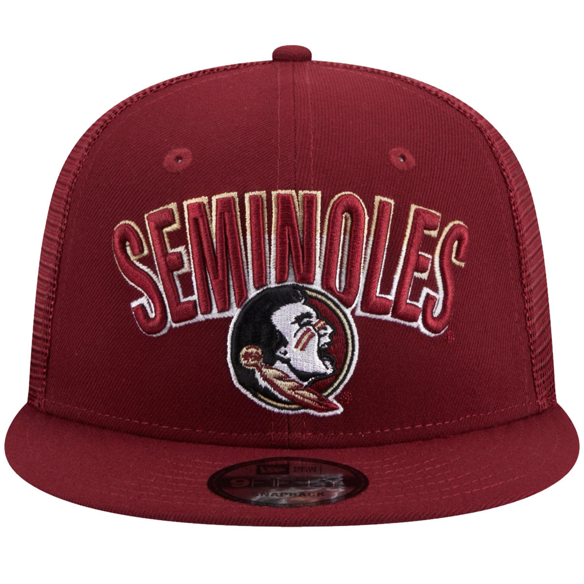New Era Seminoles/Seminole Logo 9Fifty Adjustable Flatbill