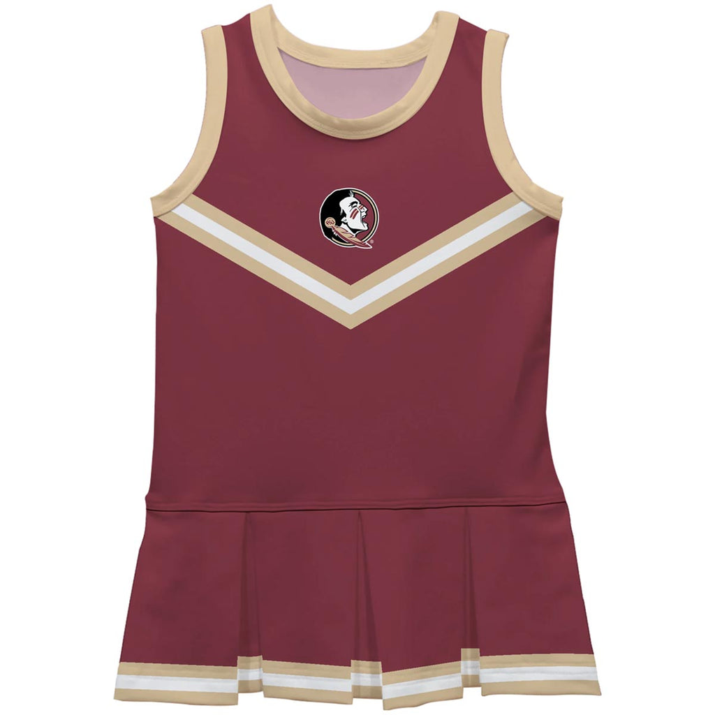 Vive La Fete Toddler Seminole Logo Cheer Dress - Garnet