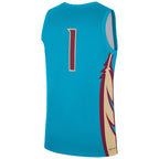 Nike Men's 2024 Seminoles #1 Replica Basketball Jersey - Turquoise