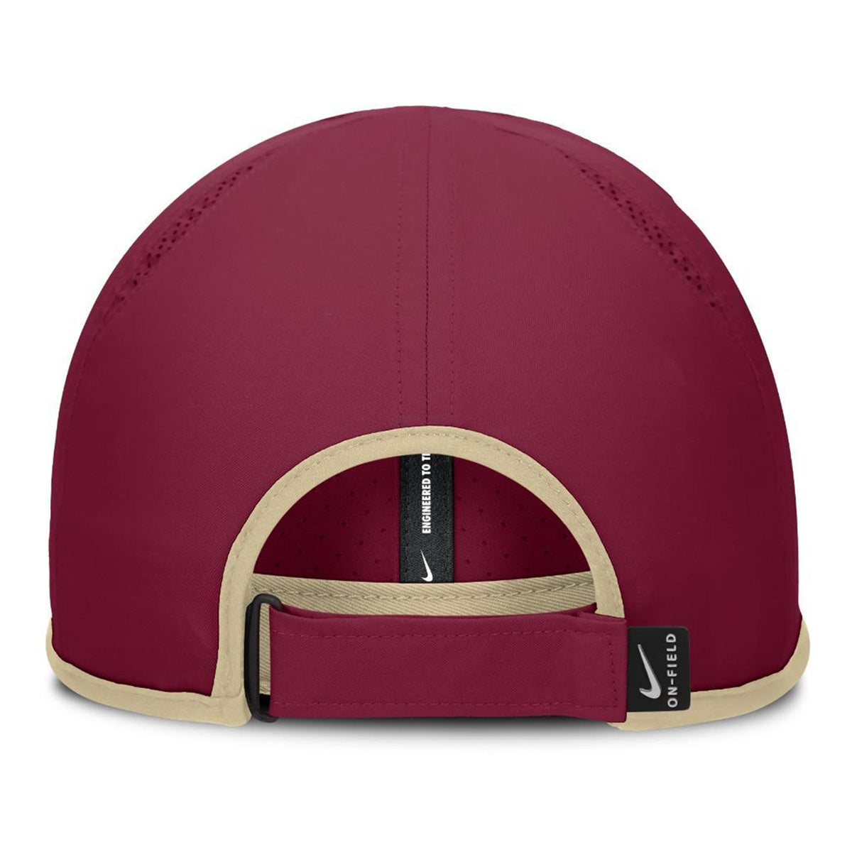 Nike Men's Florida State Dri-fit Adjustable Featherlight Practice Hat - Garnet/Gold
