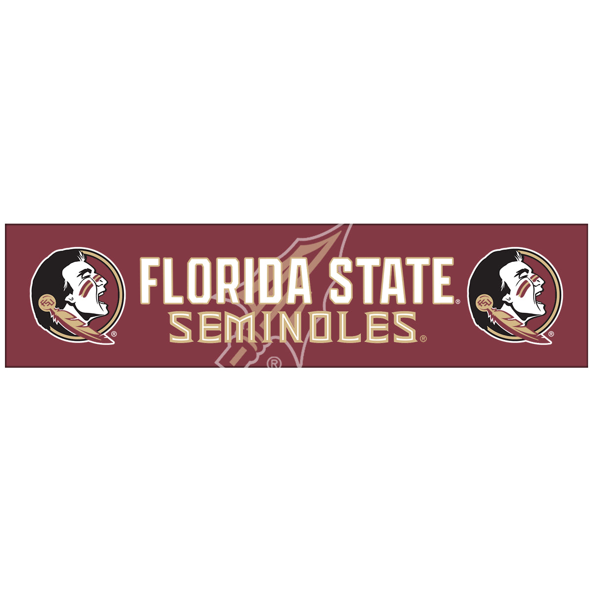 Sewing Concepts Seminole Logo/Florida State Seminoles 2'x8' Banner - Garnet