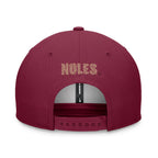 Nike Seminole Logo Patch Dri-fit Pro Structured Square Bill Adjustable Cap - Garnet