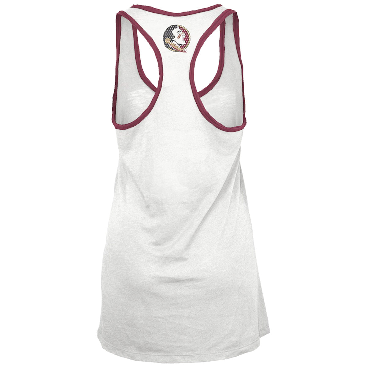 Pressbox Women's Florida State Seminoles Racerback Tank - White/Garnet