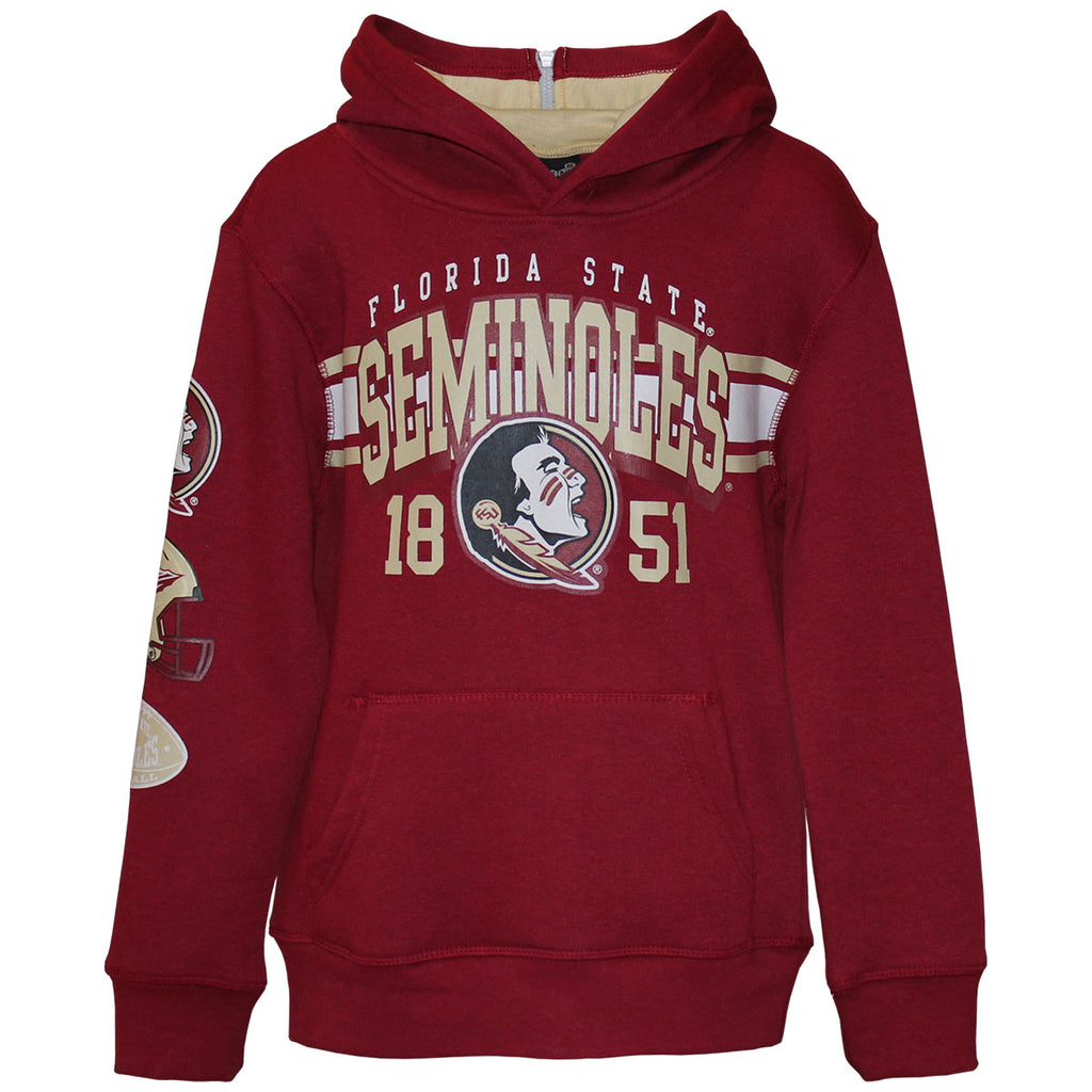 Outerstuff Kid's Florida State Seminoles/Seminole Logo Pullover Hood - Garnet