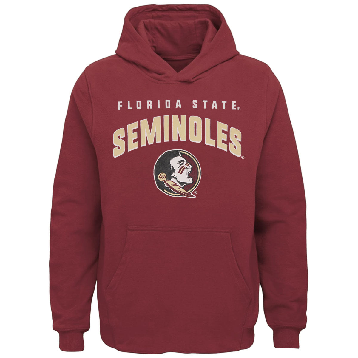 Outerstuff Kid's Florida State Seminoles/Seminole Logo Hooded Fleece - Garnet