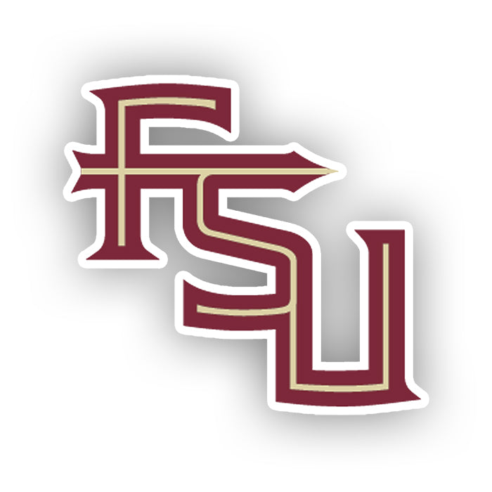SDS Stacked FSU Logo 2 inch Dizzler Decal