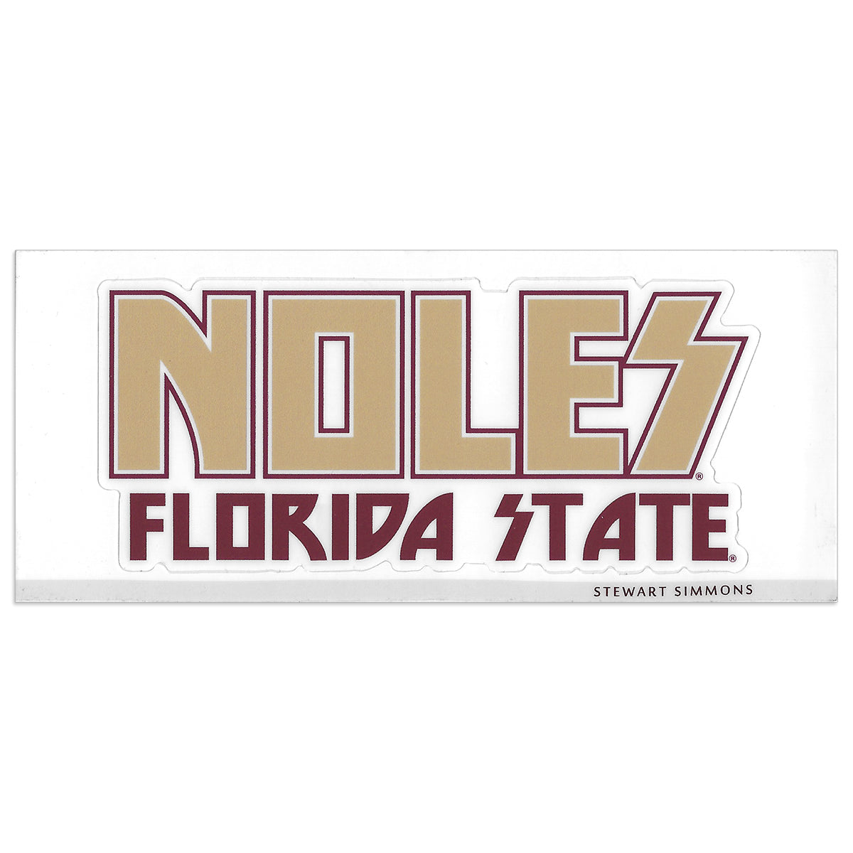 Stewart Simmons Noles Florida State Sticker