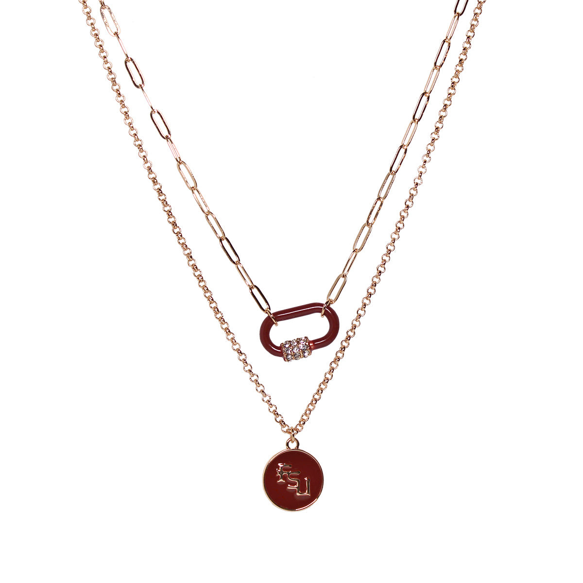 Emerson Street Stacked FSU 2-Strand Necklace
