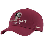 Nike Men's Seminole Logo/Florida State Tennis Adjustable Club Cap - Garnet