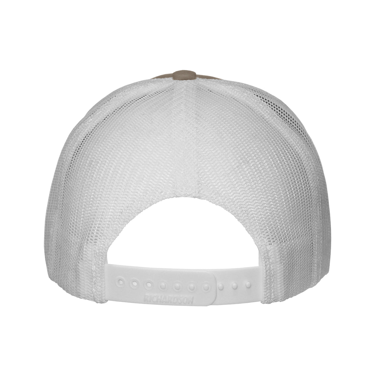 Uscape Men's Arrowhead Logo Adjustable Richardson 112 Trucker Cap - Khaki/White