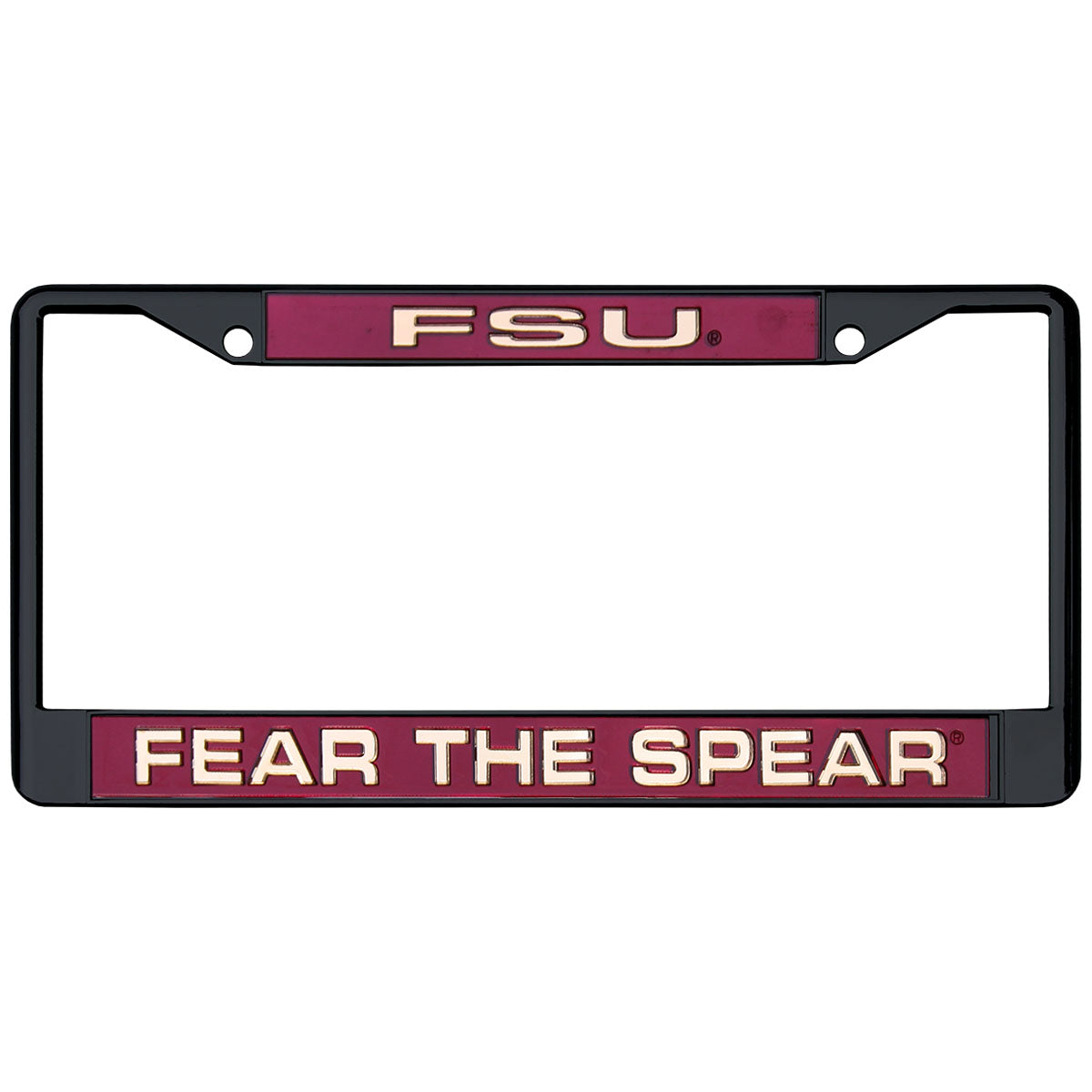 Rico FSU Fear the Spear Acrylic Tag Frame - Black