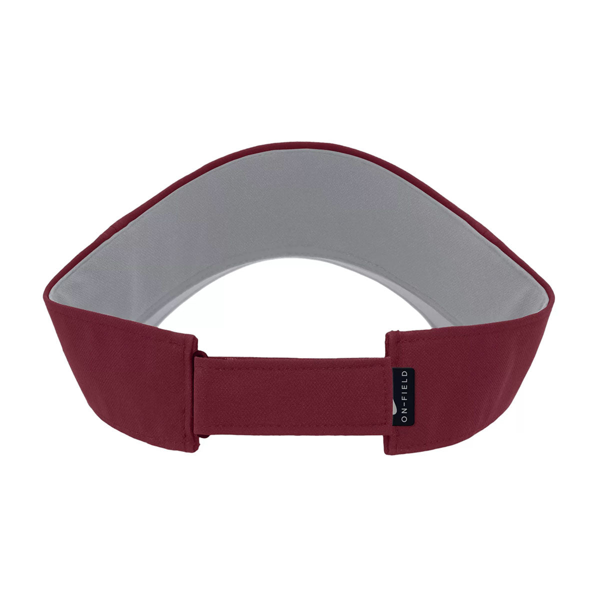 Nike Men's Seminole Logo Patch Adjustable Dri-fit Ace Swoosh Visor - Garnet