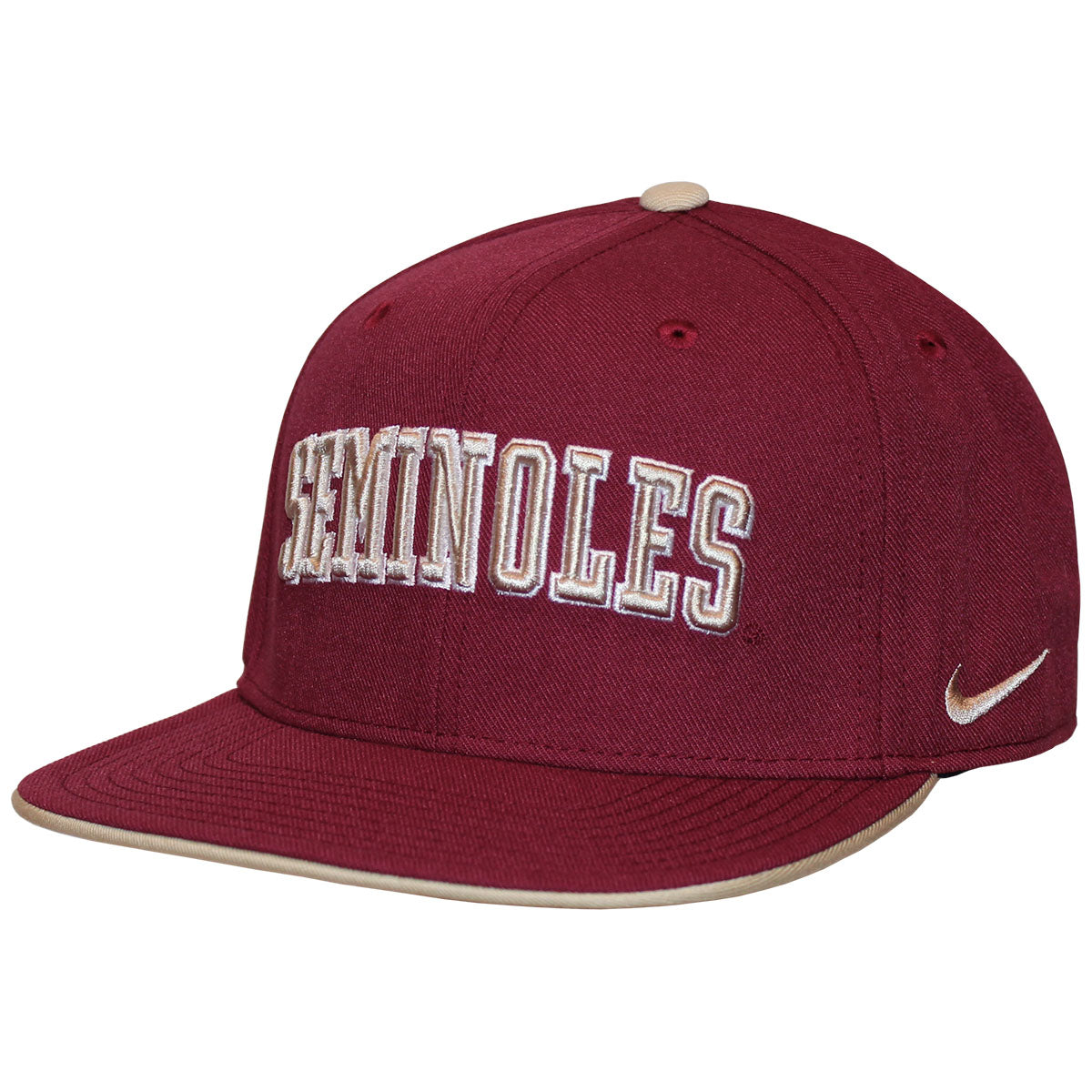Nike Seminoles Pro Square Flat Bill Adjustable Cap - Garnet