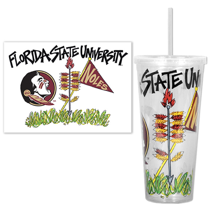 22oz Tumbler with Straw by Magnolia Lane