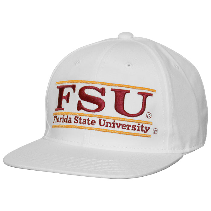 The Game Florida State University Vintage Bar Design Snapback Cap - White