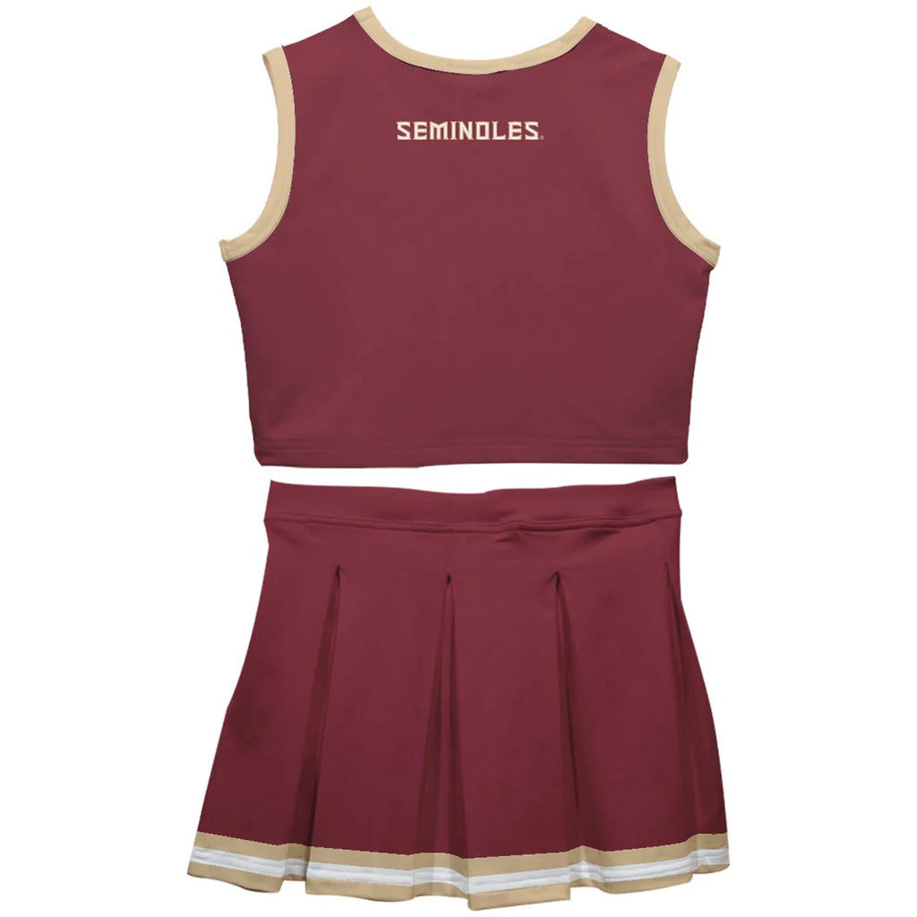 Vive La Fete Toddler/Youth Seminole Logo 2pc Cheer Set - Garnet
