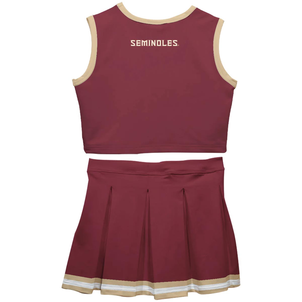 Vive La Fete Toddler/Youth Seminole Logo 2pc Cheer Set - Garnet