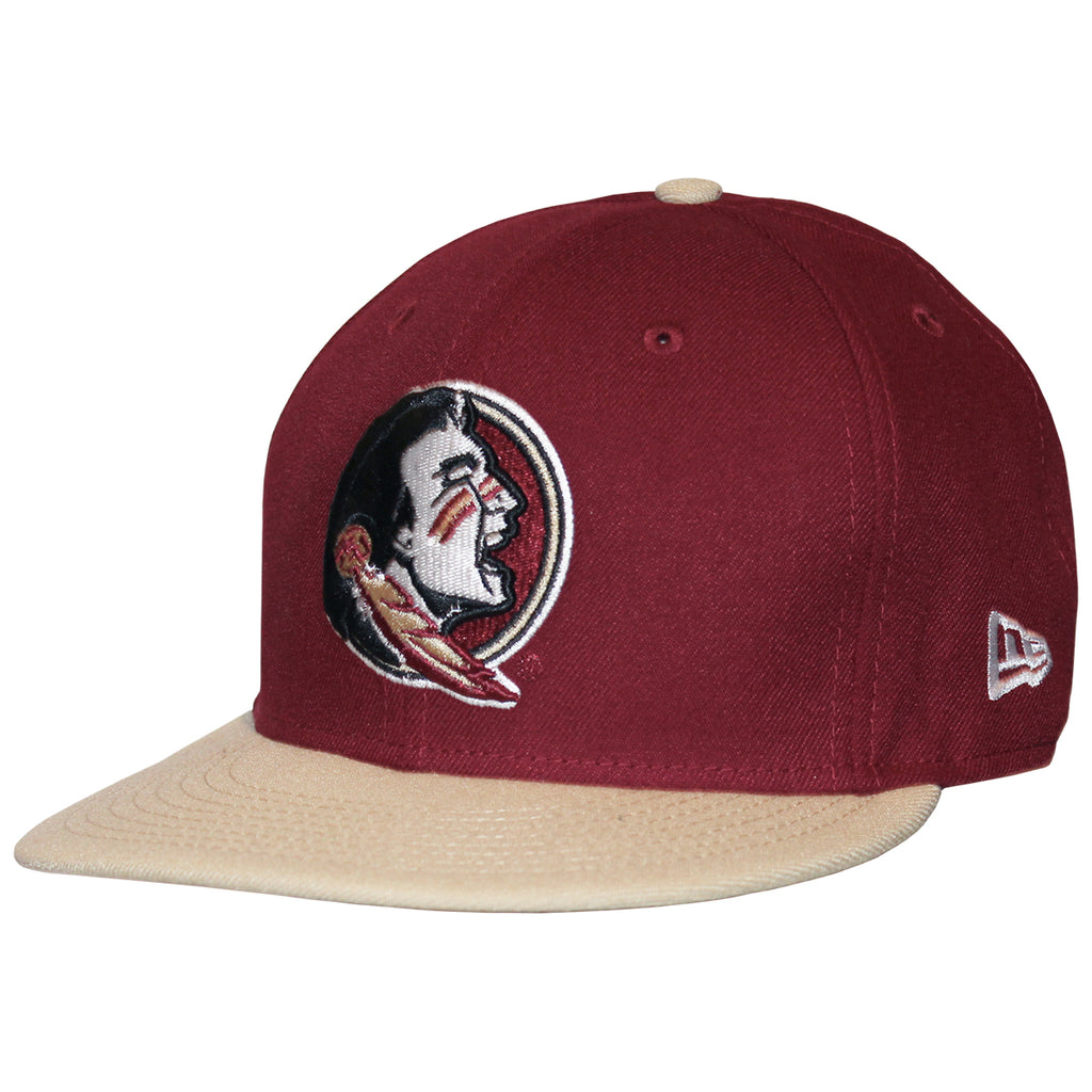 New Era Seminole Logo 950 Adjustable Flat Bill Cap - Garnet/Gold