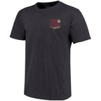 Image One Men's Bobby Bowden Fear the Spear Design Soft Washed Short Sleeve T-shirt - Charcoal