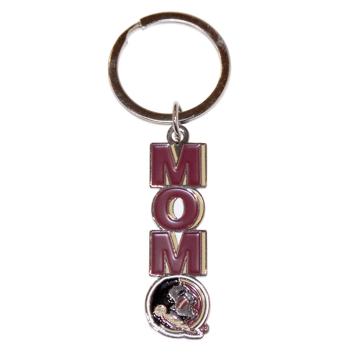 Neil Enterprises Mom Seminole Logo Metal Keytag
