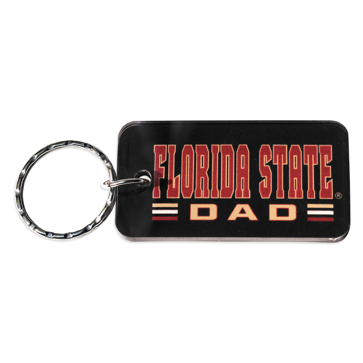 Spirit Products Florida State Dad Acrylic Key Tag - Black
