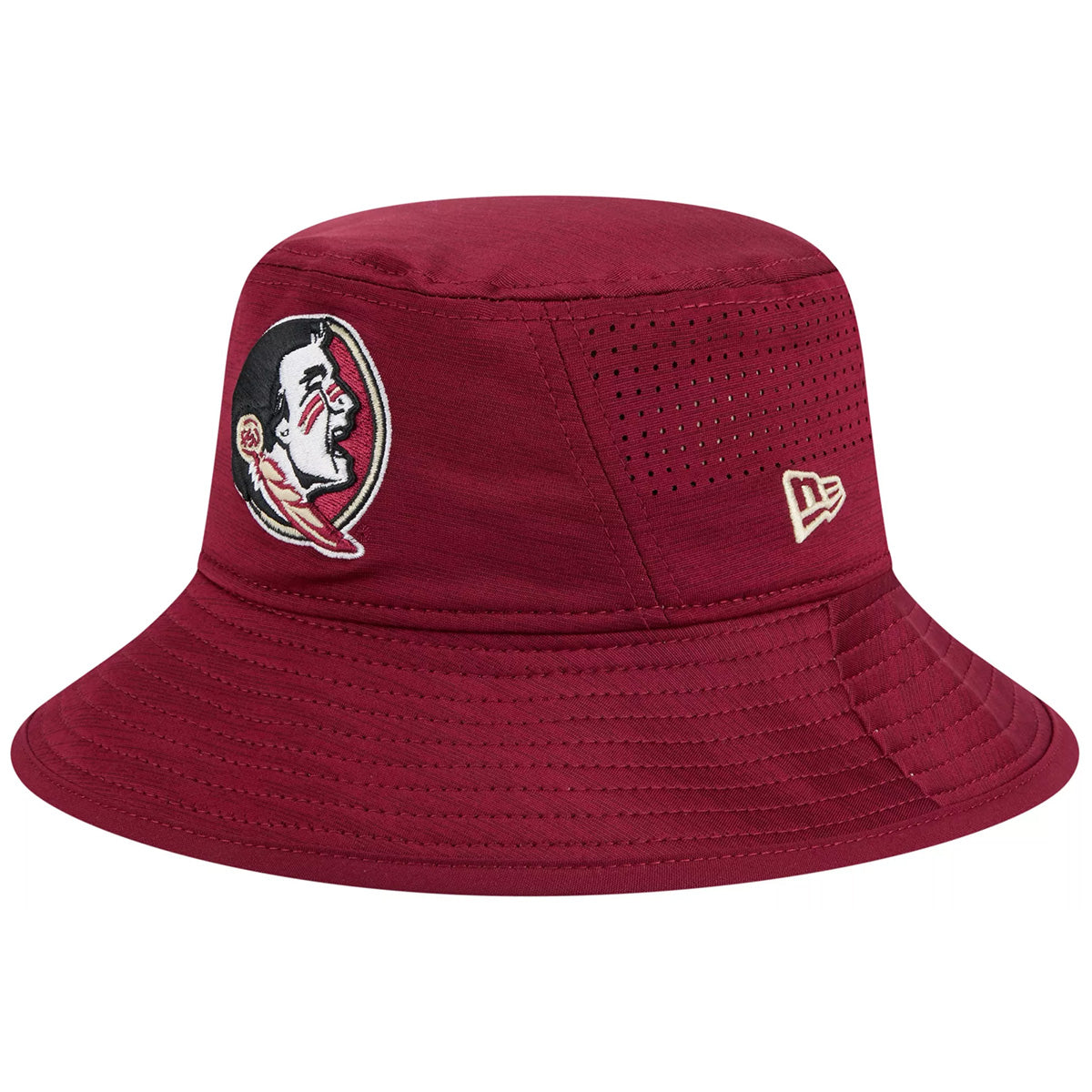 New Era Men's Seminole Logo Bucket Hat - Garnet
