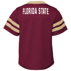 Outerstuff Kids' Florida State #1 Football Uniform Short Sleeve Top & Pant Set - Garnet/Gold