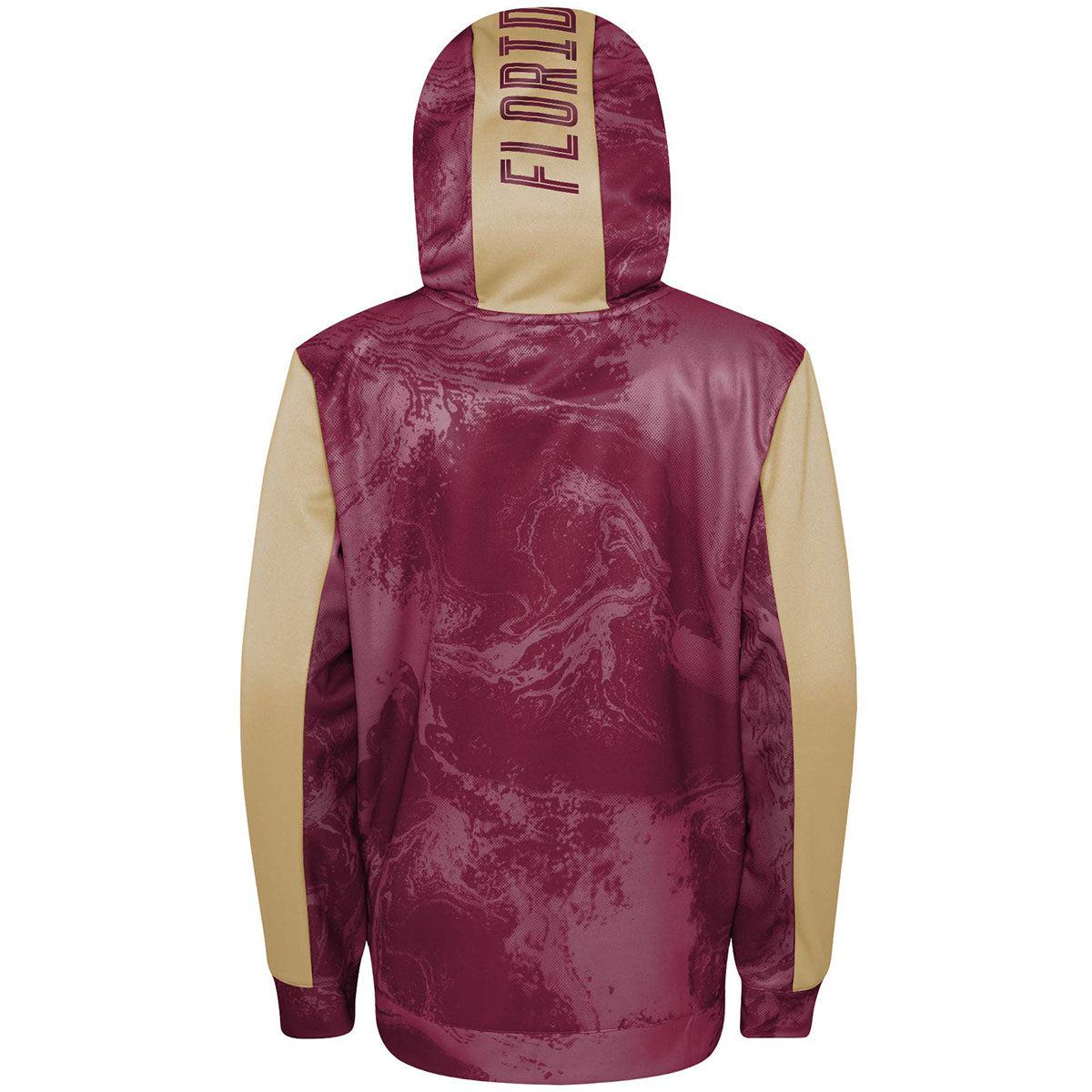 Outerstuff Youth Seminole Logo Color Blocked Performance Hood with - Garnet/Gold