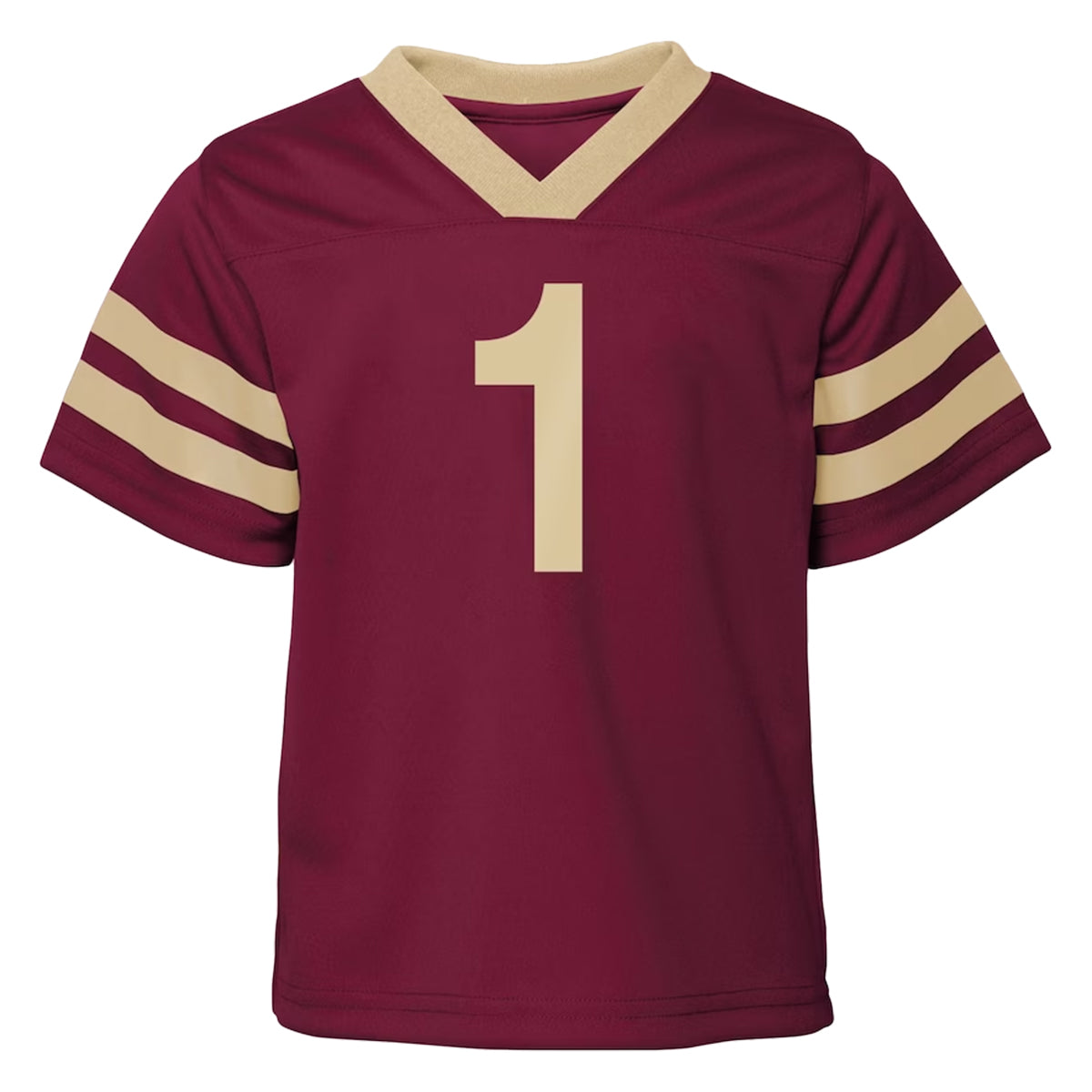 Outerstuff Kids' Florida State #1 Football Uniform Short Sleeve Top & Pant Set - Garnet/Gold