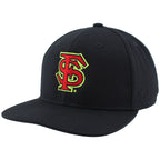 Zephyr Interlocking FS/Seminoles Adjustable Snap Back - Black
