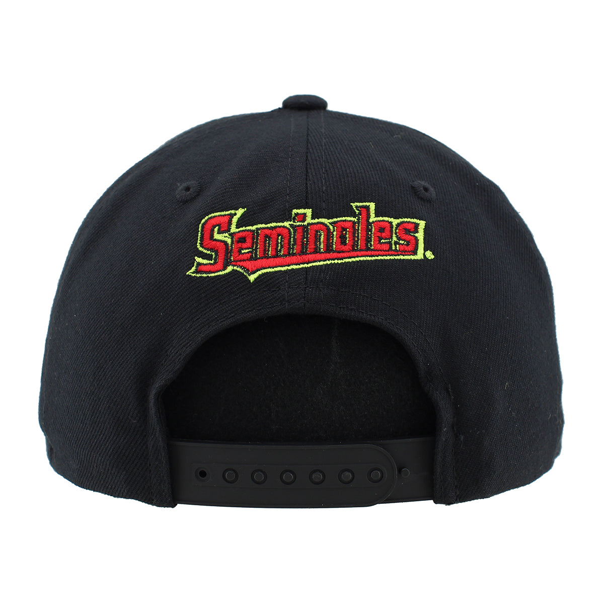 Zephyr Interlocking FS/Seminoles Adjustable Snap Back - Black