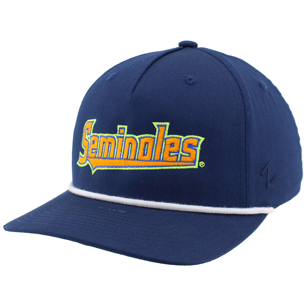 Zephyr Seminoles/Interlocking FS Adjustable Snap Back - Navy