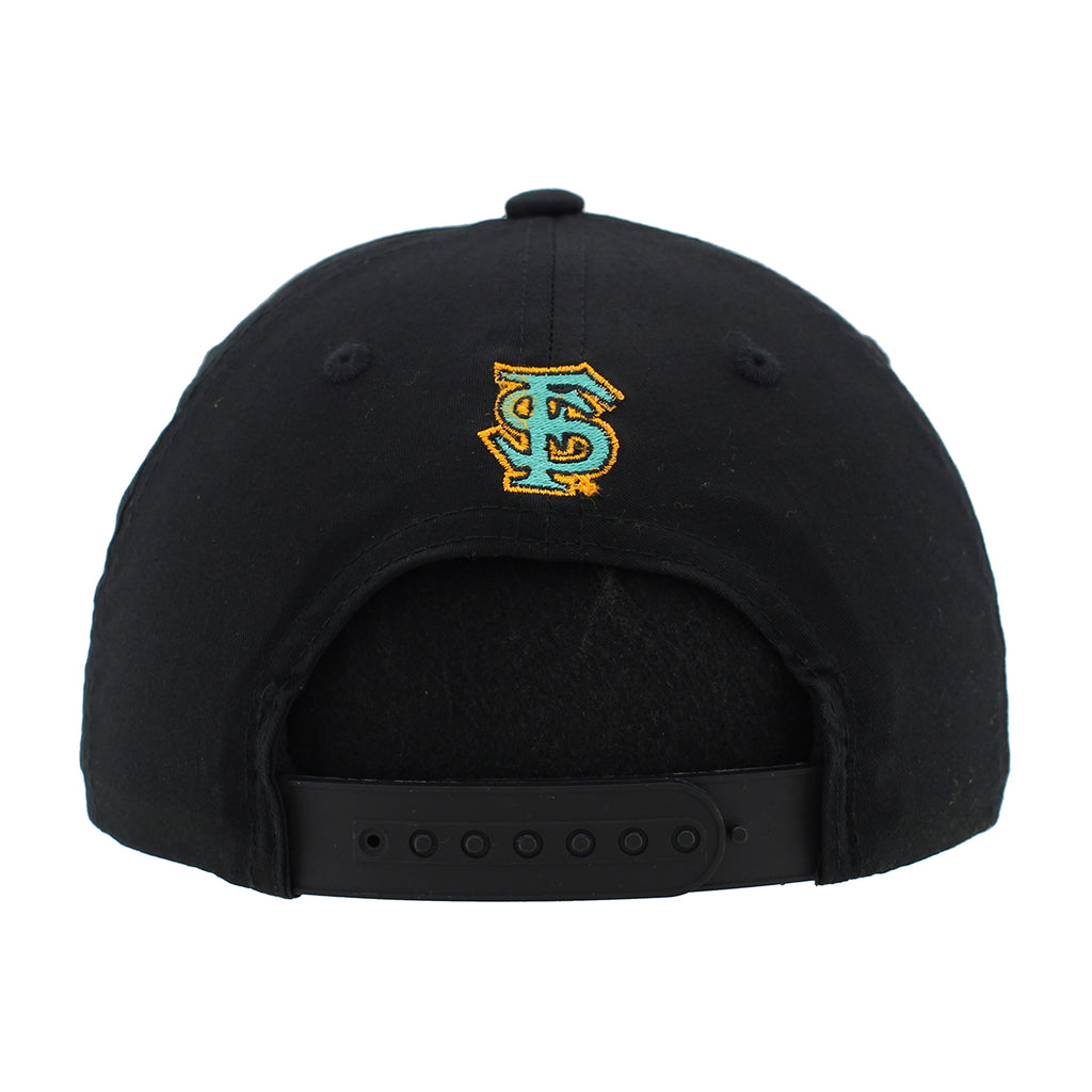 Zephyr Seminoles/Interlocking FS Adjustable Snap Back - Black