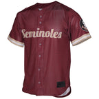 Prosphere Men's Myles Bailey #12 Full Button Baseball Jersey - Garnet
