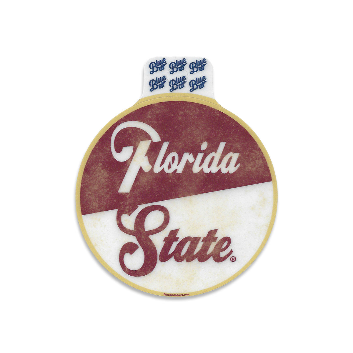 Blue 84 Florida State Split Circle Decal